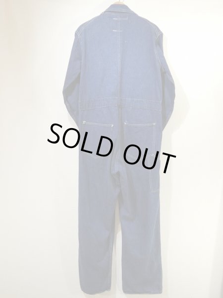 画像2: 40s 〜 UNKNOWN LAUREL BUTTON DENIM ALL IN ONE COVERALL (2)