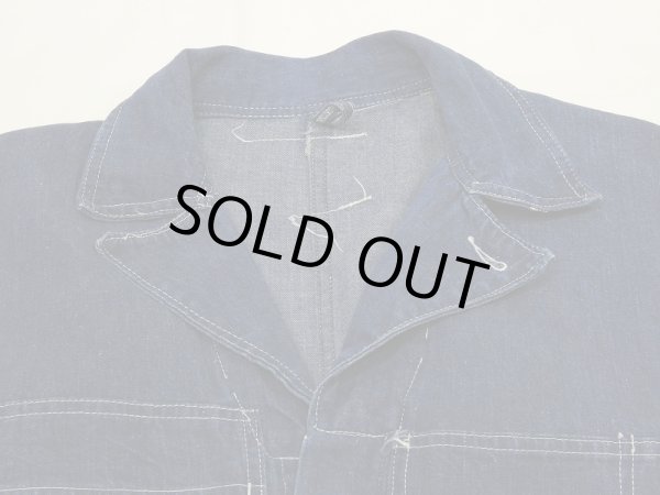 画像3: 40s 〜 UNKNOWN LAUREL BUTTON DENIM ALL IN ONE COVERALL (3)