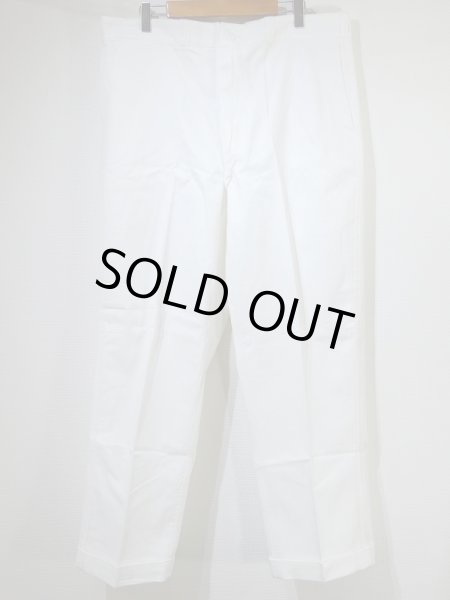 画像2: 60s HERCULES WHITE COTTON WORK TROUSERS PANTS DEAD STOCK (2)