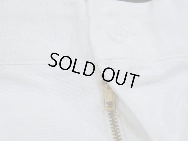 画像6: 60s HERCULES WHITE COTTON WORK TROUSERS PANTS DEAD STOCK (6)