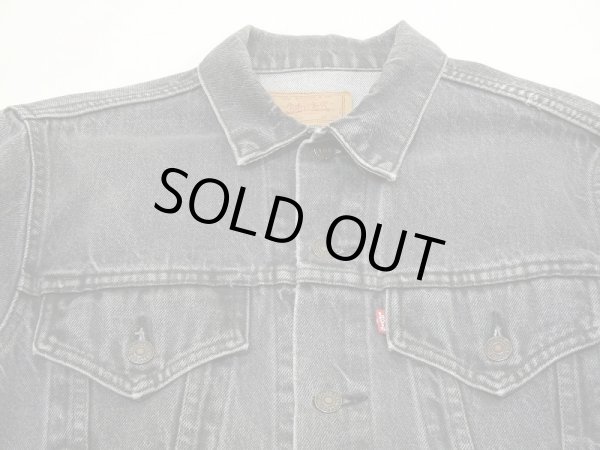 画像4: 80's Levi's 70506-0259 YARN DYED BLACK DENIM JACKET GJ MADE IN USA (4)