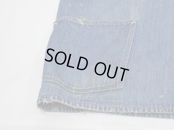 画像7: 〜40's RB BRAND DENIM CHORE JACKET COVERALL (7)