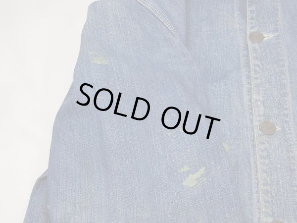 画像11: 〜40's RB BRAND DENIM CHORE JACKET COVERALL (11)