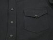 画像5: 40s US COAST GUARD USCG SINGLE POCKET CPO BLUE FLANNEL SHIRT (5)