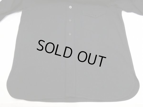 画像6: 40s US COAST GUARD USCG SINGLE POCKET CPO BLUE FLANNEL SHIRT (6)