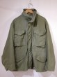 画像1: 60s US ARMY M-65 COTTON SATEEN OG-107 FIELD JACKET 1ST TYPE ALUMINUM ZIPPER S-S? (1)