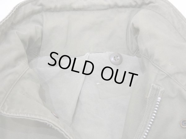 画像6: 60s US ARMY M-65 COTTON SATEEN OG-107 FIELD JACKET 1ST TYPE ALUMINUM ZIPPER S-S? (6)
