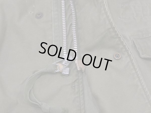 画像13: 60s US ARMY M-65 COTTON SATEEN OG-107 FIELD JACKET 1ST TYPE ALUMINUM ZIPPER S-S? (13)