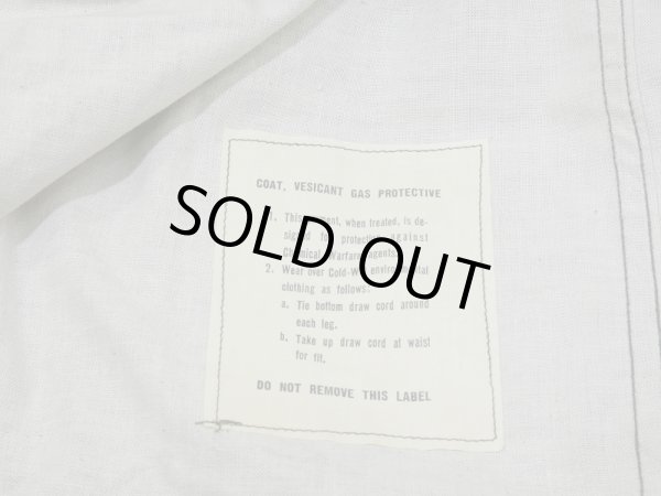 画像10: 60s '64 US ARMY VESICANT GAS PROTECTIVE COAT SMALL DEAD STOCK NOS (10)