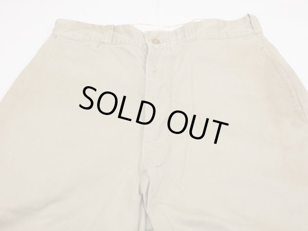 画像4: 50's US ARMY COTTON KHAKI SHADE 1 CHINO TROUSERS PANTS (4)