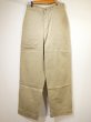 画像1: 50's US ARMY COTTON KHAKI SHADE 1 CHINO TROUSERS PANTS (1)