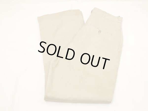 画像3: 50's US ARMY COTTON KHAKI SHADE 1 CHINO TROUSERS PANTS (3)
