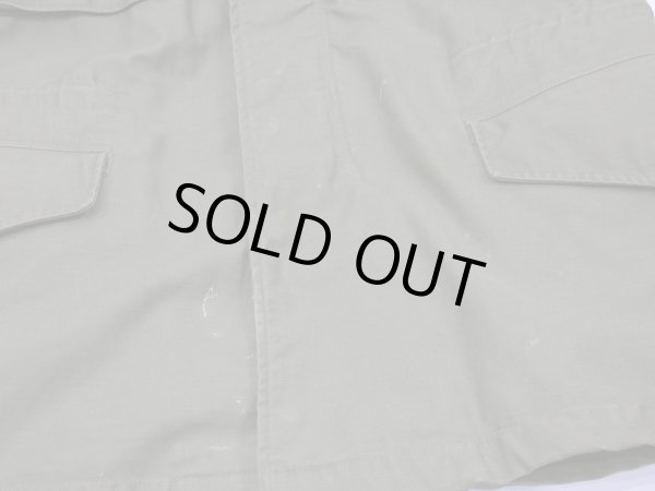 画像8: 60's US ARMY M-65 COTTON SATEEN OG-107 FIELD JACKET 1ST TYPE ALUMINUM ZIPPER XS-R (8)