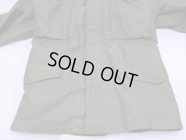画像7: 60's US ARMY M-65 COTTON SATEEN OG-107 FIELD JACKET 1ST TYPE ALUMINUM ZIPPER XS-R (7)