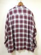 画像2: 60s Nelson-Paige Customline OMBRE SHADOW CHECK OPEN COLLAR RAYON SHIRT (2)