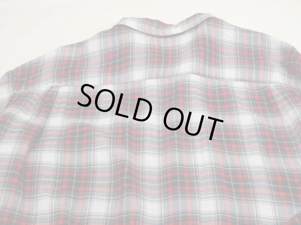 画像9: 60s Nelson-Paige Customline OMBRE SHADOW CHECK OPEN COLLAR RAYON SHIRT (9)