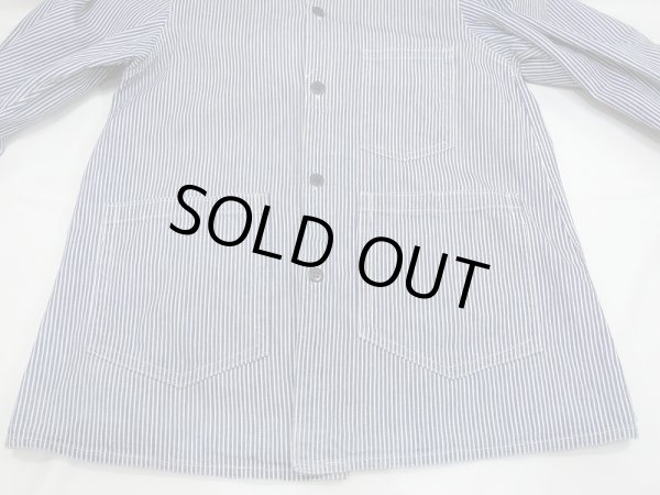 画像5: 30〜40's W.P.A HICKORY STRIPE CHORE JACKET COVERALL (5)