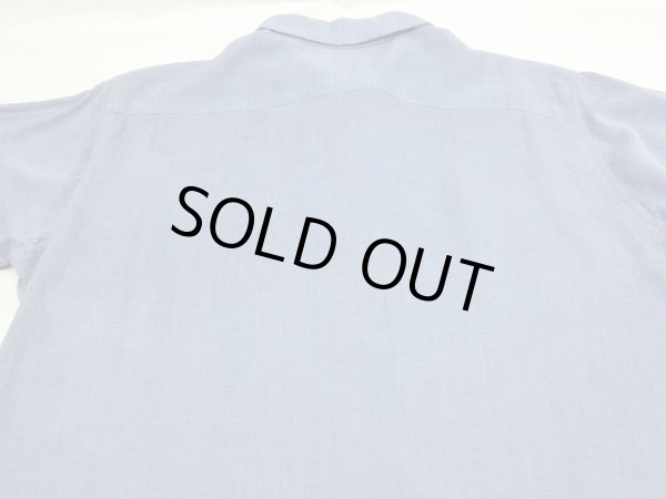 画像12: 50〜60'sARROW FRONT PLAID CREST PRINT RAYON LOOP COLLAR SHIRT (12)