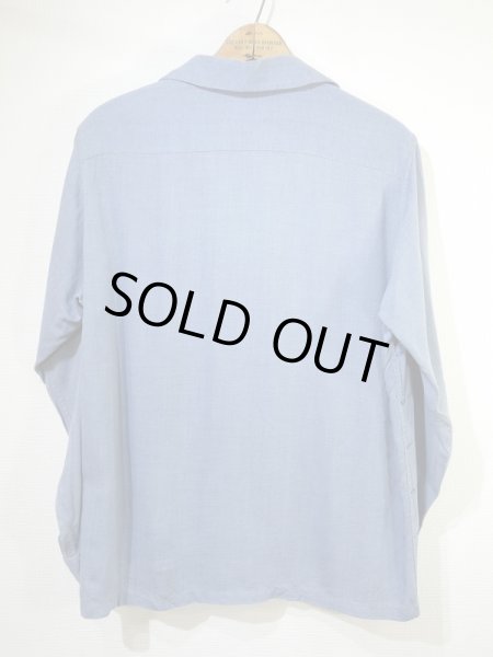 画像2: 50〜60'sARROW FRONT PLAID CREST PRINT RAYON LOOP COLLAR SHIRT (2)