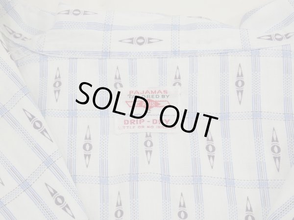 画像3: 50's REIS DRIP-DRY ALL OVER PATTERN PAJAMA SHIRT (3)
