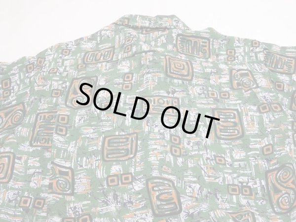 画像9: 50's Ashfield BY Duke of Hollywood ATOMIC ABSTRACT ALL OVER PATTERN RAYON S/S SHIRT HAWAIIAN SHIRT (9)