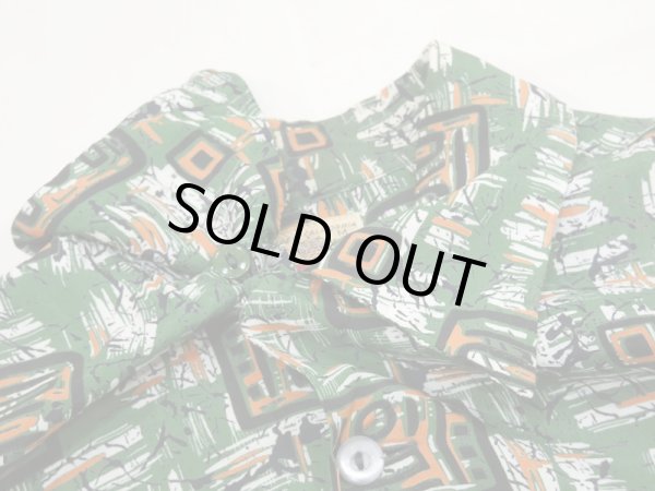 画像5: 50's Ashfield BY Duke of Hollywood ATOMIC ABSTRACT ALL OVER PATTERN RAYON S/S SHIRT HAWAIIAN SHIRT (5)