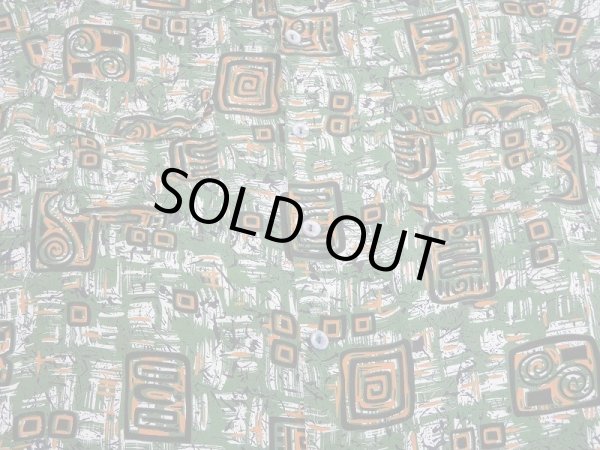 画像6: 50's Ashfield BY Duke of Hollywood ATOMIC ABSTRACT ALL OVER PATTERN RAYON S/S SHIRT HAWAIIAN SHIRT (6)
