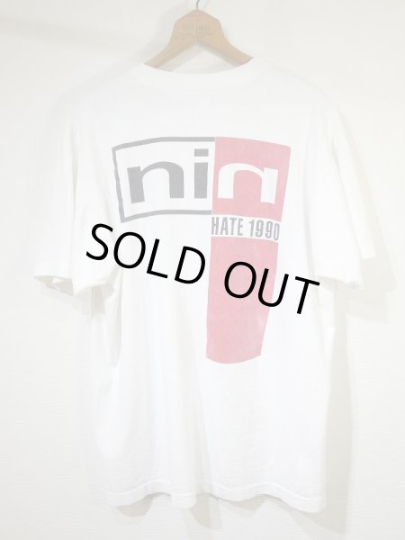 画像2: 90's FRUIT OF THE LOOM NIN NINE INCH NAILS PRETTY HATE MACHINE Sin HATE 1990 TOUR BAND T-SHIRT (2)