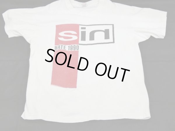 画像5: 90's FRUIT OF THE LOOM NIN NINE INCH NAILS PRETTY HATE MACHINE Sin HATE 1990 TOUR BAND T-SHIRT (5)