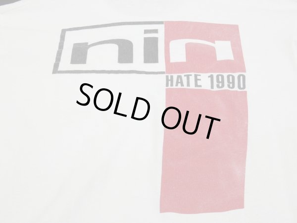 画像9: 90's FRUIT OF THE LOOM NIN NINE INCH NAILS PRETTY HATE MACHINE Sin HATE 1990 TOUR BAND T-SHIRT (9)