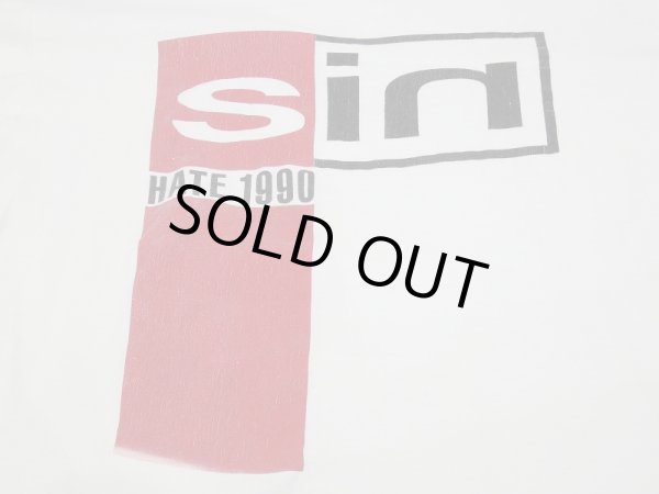 画像6: 90's FRUIT OF THE LOOM NIN NINE INCH NAILS PRETTY HATE MACHINE Sin HATE 1990 TOUR BAND T-SHIRT (6)