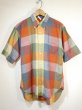 画像1: 60s OXFORD INDUSTRIES INC. HOMESPUN COTTON BLOCK CHECK S/S BD SHIRT (1)