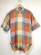 画像1: 60's OXFORD INDUSTRIES INC. HOMESPUN COTTON BLOCK CHECK S/S BD SHIRT (1)