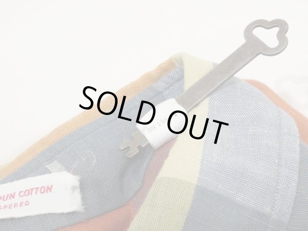 画像5: 60s OXFORD INDUSTRIES INC. HOMESPUN COTTON BLOCK CHECK S/S BD SHIRT (5)