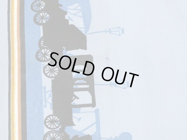 画像7: LATE 50's PILGRIM CLASSIC CAR PRINT RAYON LOOP COLLAR S/S SHIRT DEAD STOCK (7)