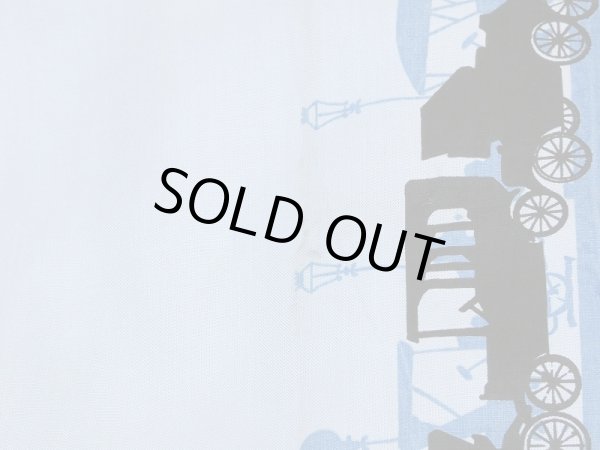 画像8: LATE 50's PILGRIM CLASSIC CAR PRINT RAYON LOOP COLLAR S/S SHIRT DEAD STOCK (8)