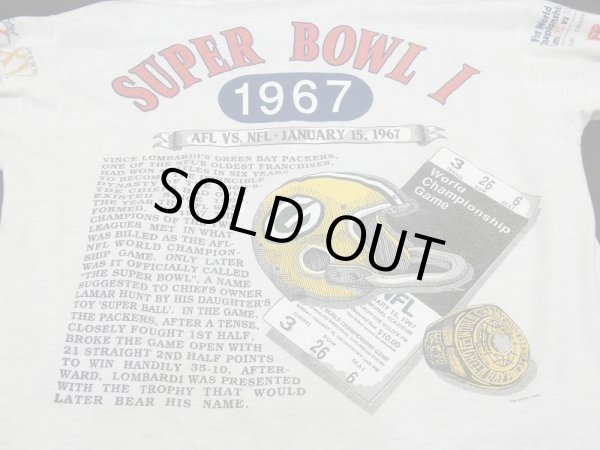 画像11: 90's LONG GONE SUPER BOWL 25th ANNI ALLOVER PRINT T-SHIRT MADE IN USA (11)