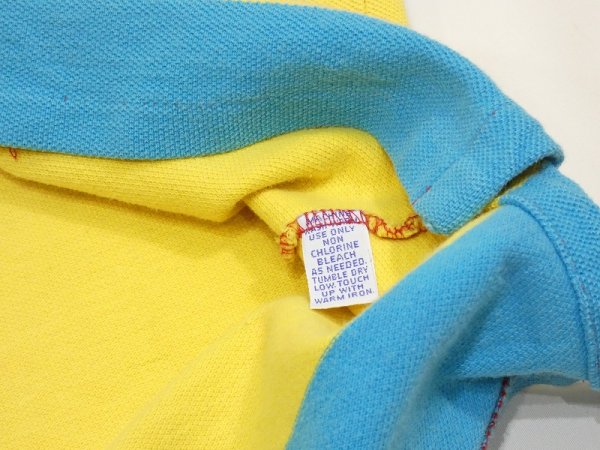 画像8: 80〜90's Polo Ralph Lauren WIDE BORDER POLO SHIRT MADE IN USA (8)
