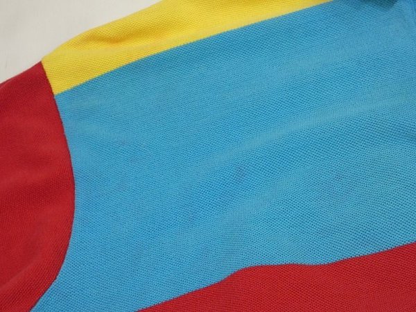 画像5: 80〜90's Polo Ralph Lauren WIDE BORDER POLO SHIRT MADE IN USA (5)