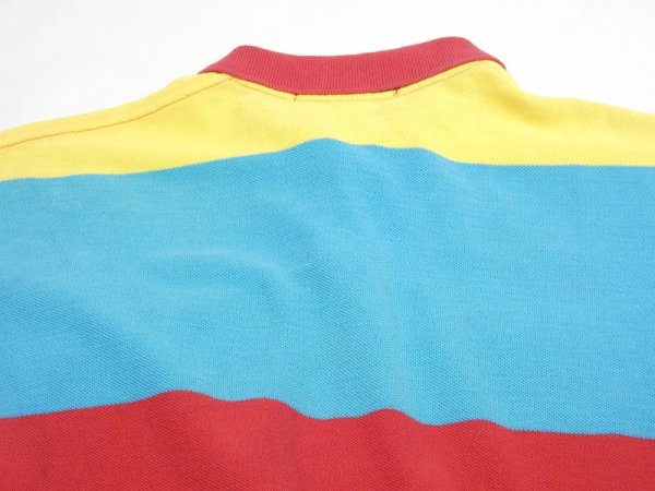 画像9: 80〜90's Polo Ralph Lauren WIDE BORDER POLO SHIRT MADE IN USA (9)