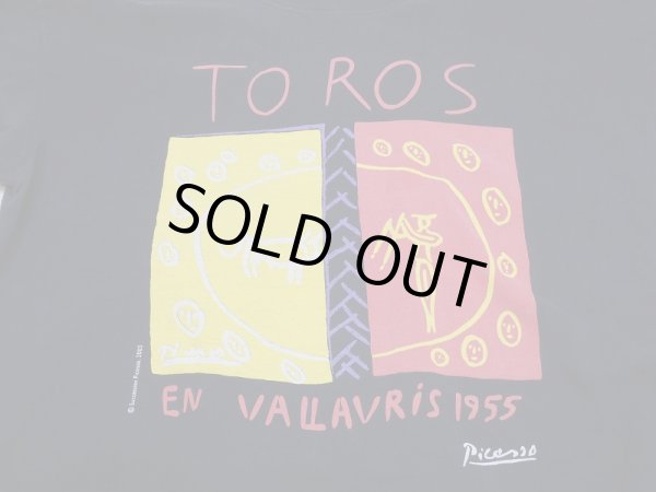 画像4: 00s xl art BABLO PICASSO TOROS EN VALLAURIS 1955 ART T-SHIRT (4)
