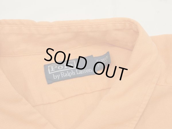 画像3: 90's Polo Ralph Lauren NEON COLOR LINEN×COTTON S/S SHIRT 3XLT TALL !! (3)