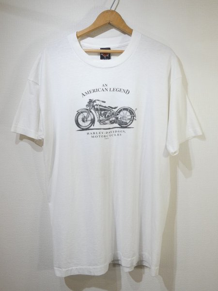 画像1: 90's HARLEY DAVIDSON OFFICIAL DEALER SHOP BOTH SIDE PRINT T-SHIRT (1)