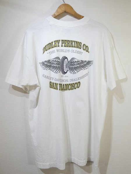 画像2: 90's HARLEY DAVIDSON OFFICIAL DEALER SHOP BOTH SIDE PRINT T-SHIRT (2)