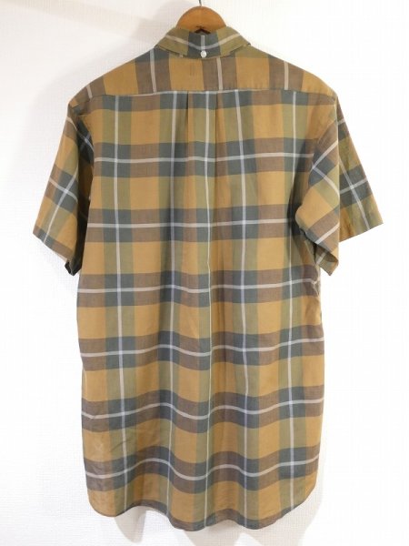 画像2: 50's Marston's BD BUTTON DOWN COTTON PLAID S/S SHIRT (2)