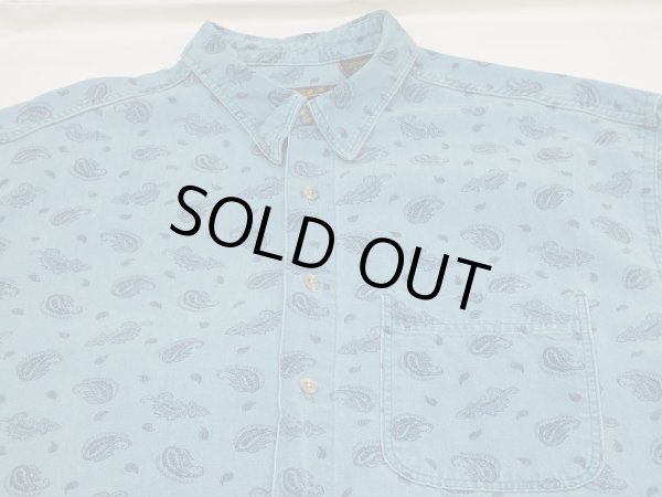 画像4: 80〜90's Eddie Bauer PAISLEY PATTERN S/S COTTON SHIRT MADE IN USA (4)