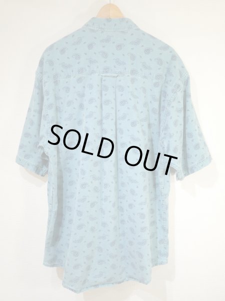 画像2: 80〜90's Eddie Bauer PAISLEY PATTERN S/S COTTON SHIRT MADE IN USA (2)