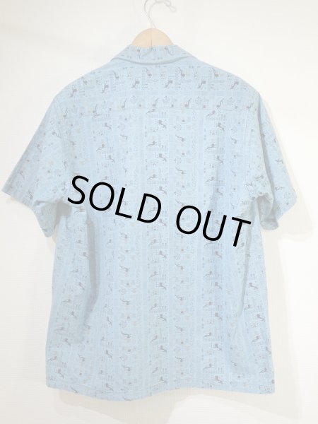 画像2: 50's Palm Springs by ELTON CREST ALLOVER PATTERN S/S COTTON SHIRT HAWAIIAN (2)