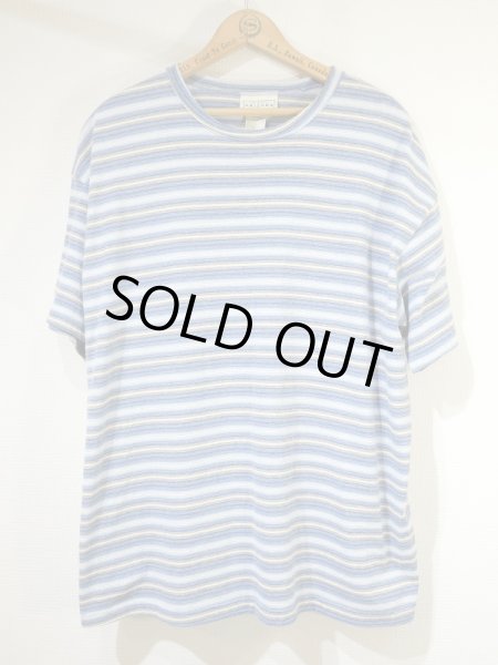 画像1: 90's ARIZONA MULTI BORDER STRIPE T-SHIRT MADE IN USA (1)