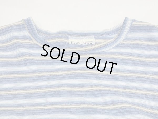 画像5: 90's ARIZONA MULTI BORDER STRIPE T-SHIRT MADE IN USA (5)